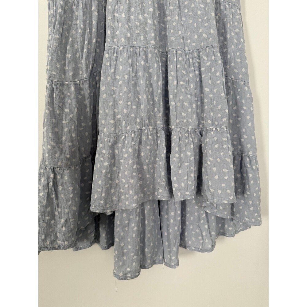 Abercrombie Blue Tiered Maxi Skirt with White Dot - XS - Picture 3 of 8